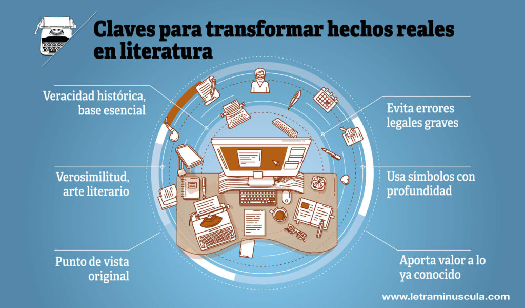 Claves para transformar hechos reales en literatura - Infografia