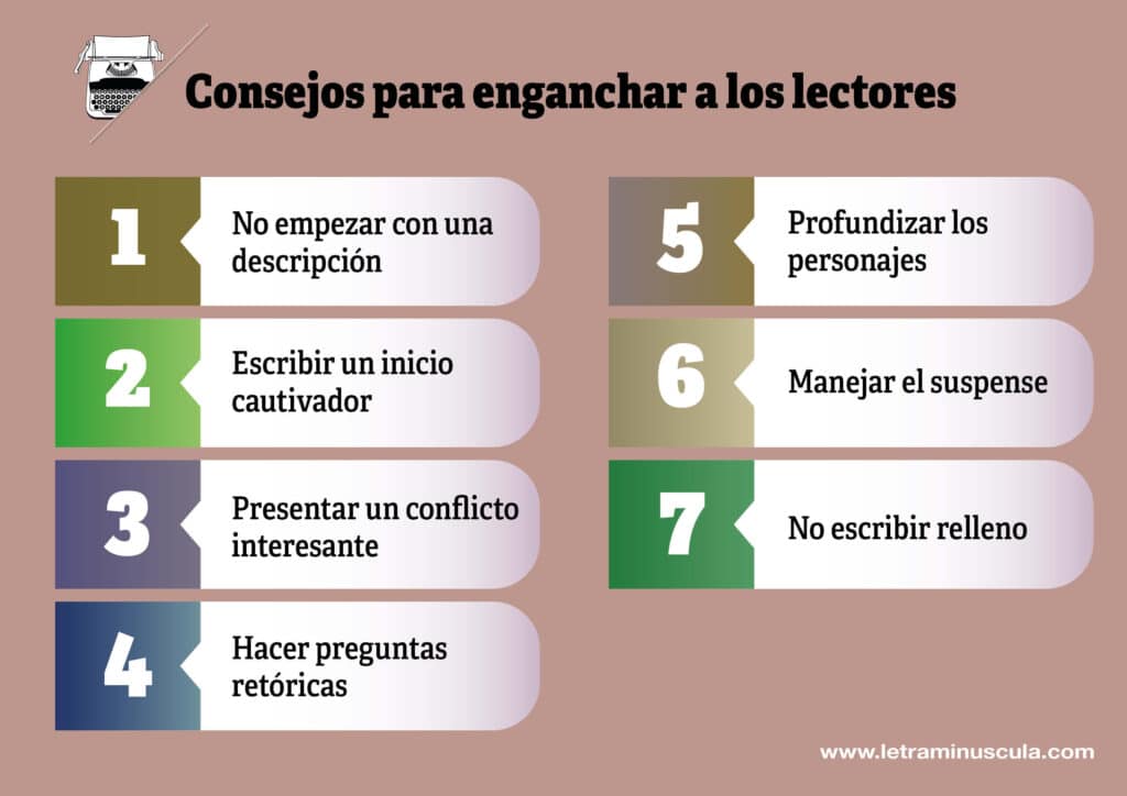 Consejos para enganchar a los lectores