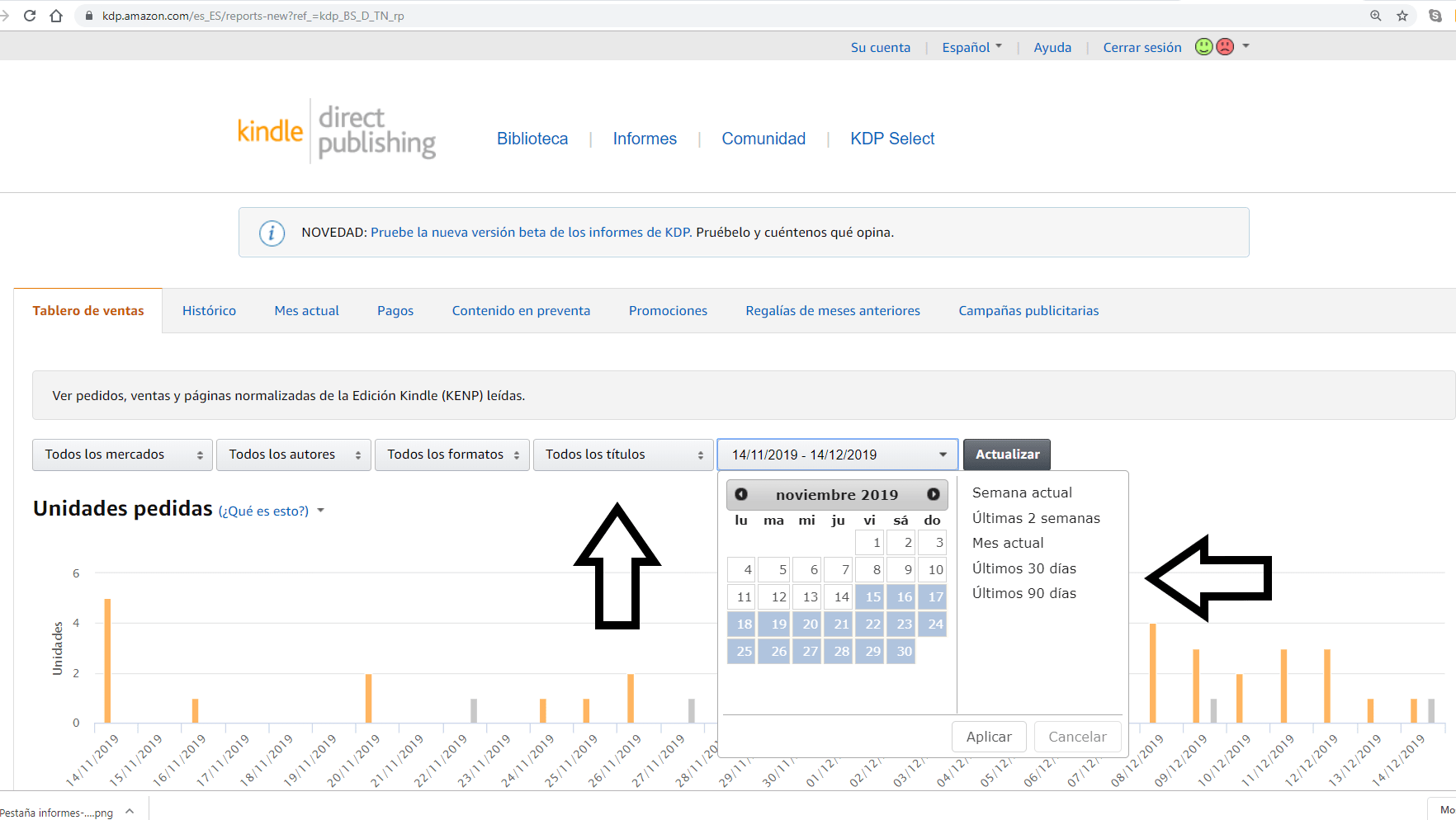 Consultar-tablero-de-ventas-amazon kdp