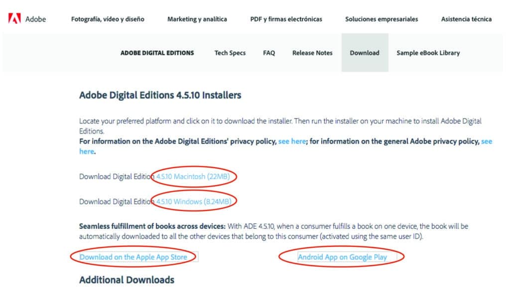 instalar Adobe Digital Editions