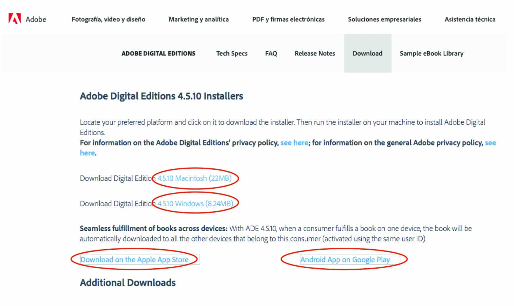 Instalar Adobe Digital Editions