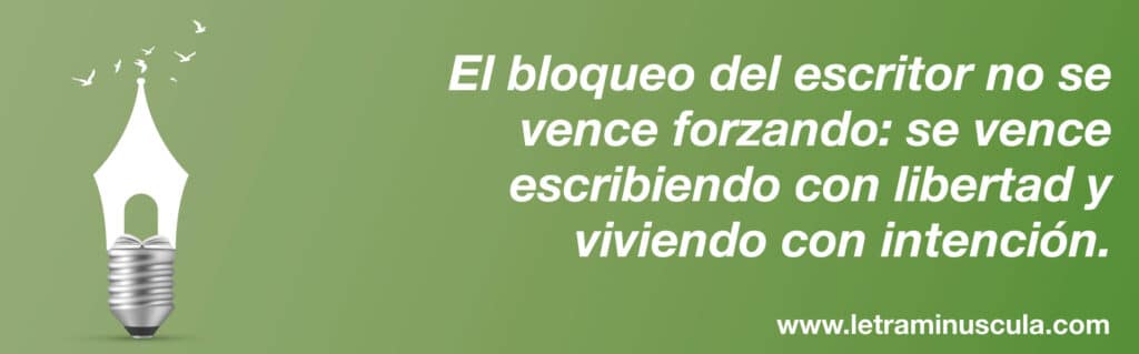 Frase final BLOQUEO ESCRITOR - Infografia