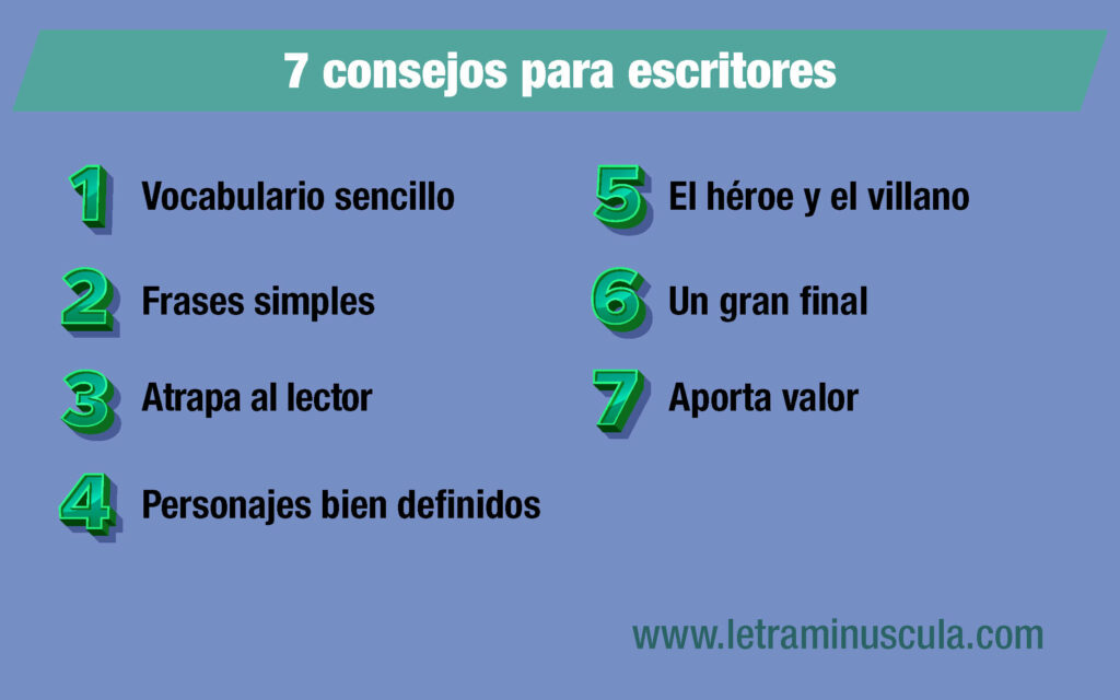 7 consejos para escritores