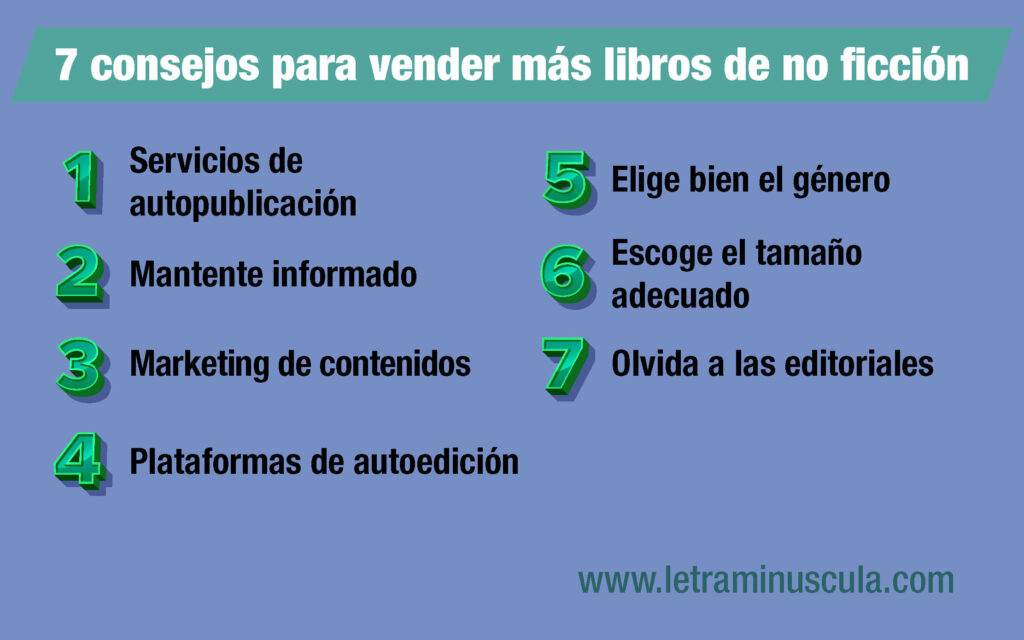 7 consejos para vender más libros de no ficción