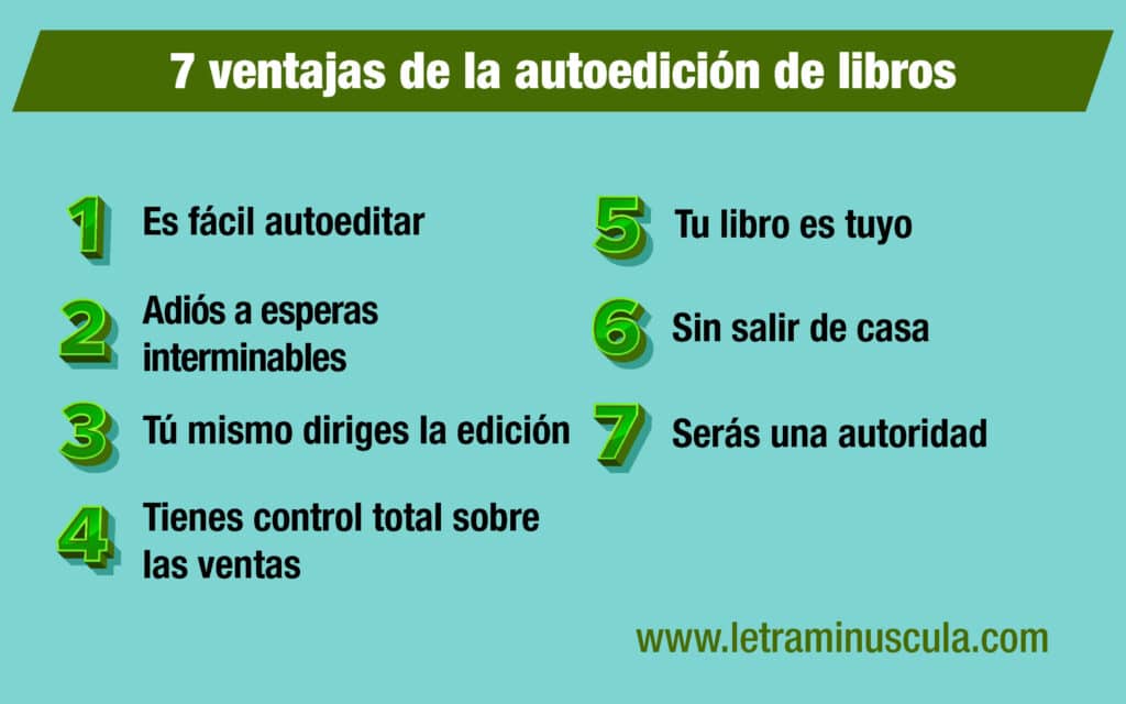 7 ventajas de la autoedición de libros