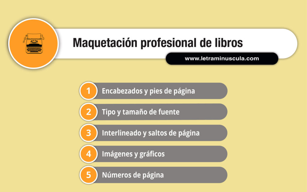 Infografía maquetación profesional de libros