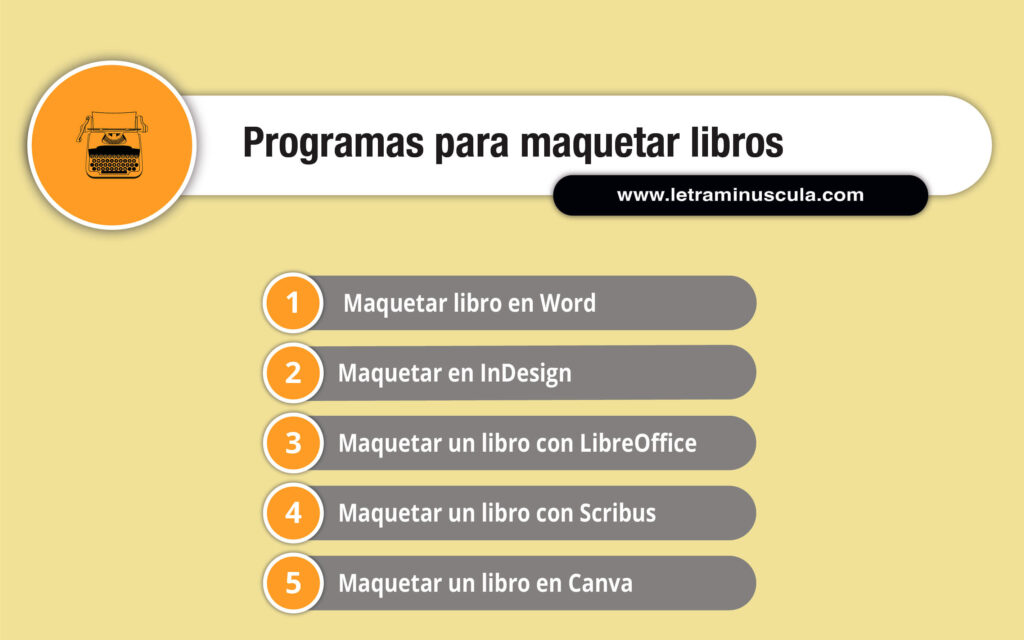 Infografía programas para maquetar libros