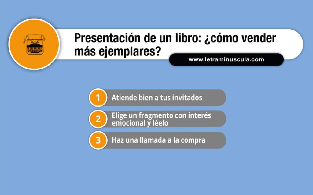 Presentación de un libro infografía 1