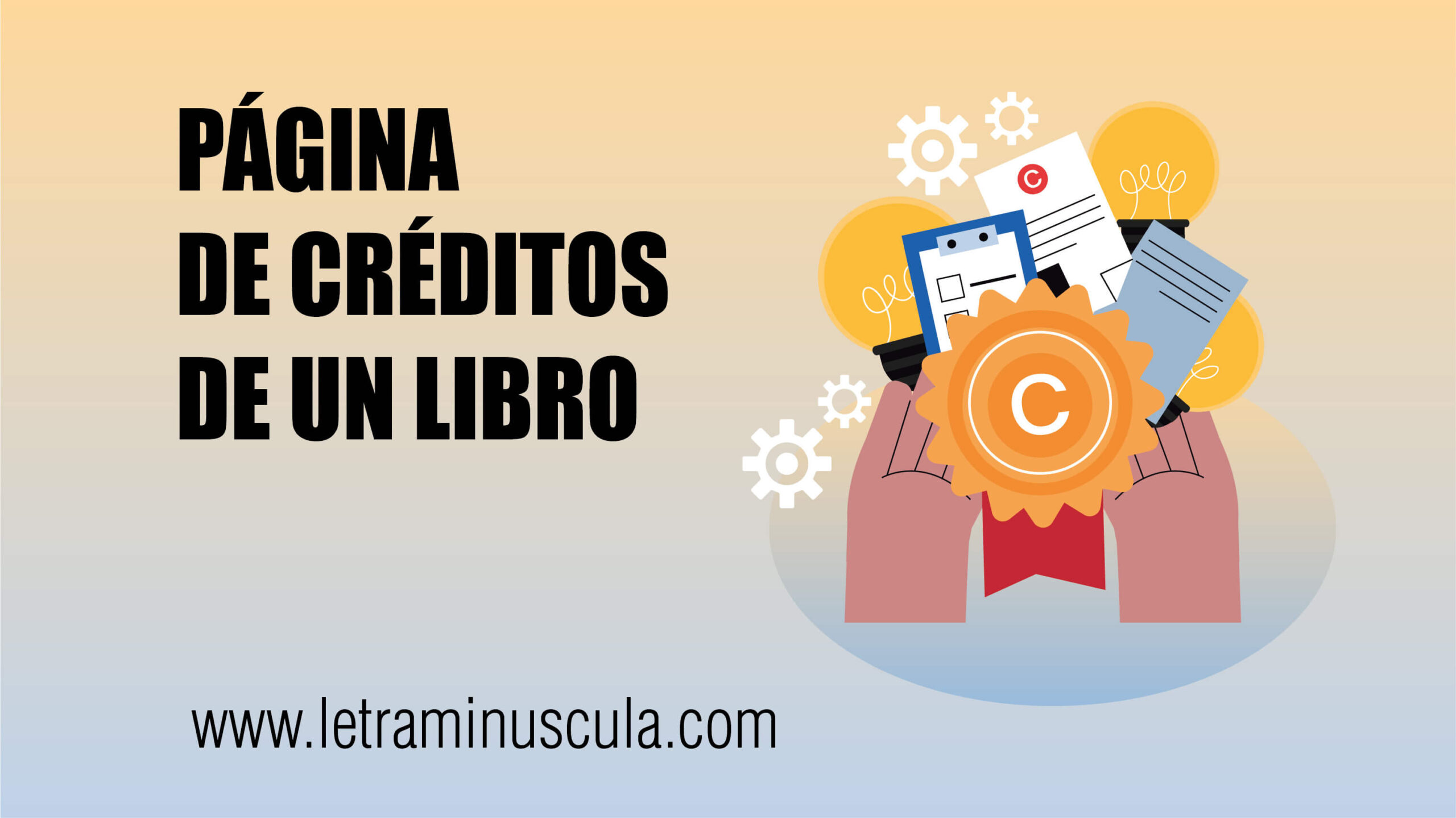 Página de créditos de un libro