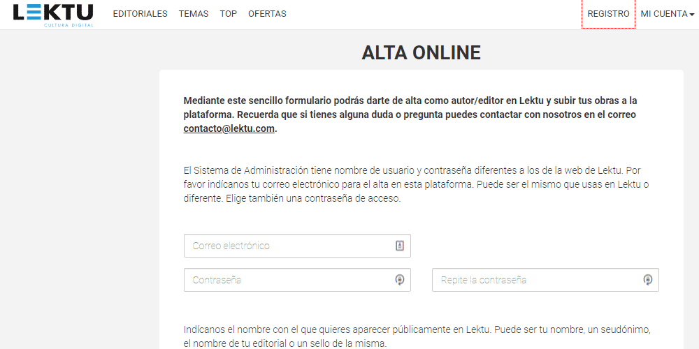 autopublicación lektu