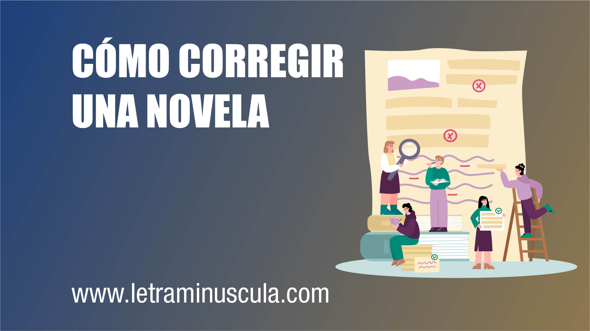 cómo corregir una novela