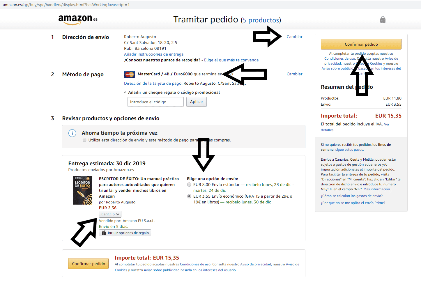 tramitar-pedido amazon